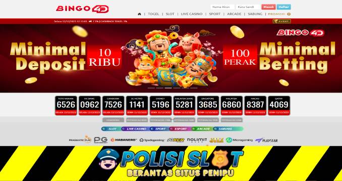 Bingo4D Freebet Slot 10RB Tanpa Syarat