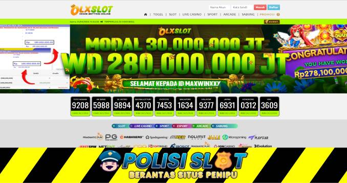 OLXSlot Freebet Slot 10RB Tanpa Syarat