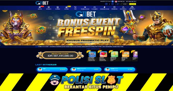 G11bet Freebet Slot Tanpa Deposit 2024